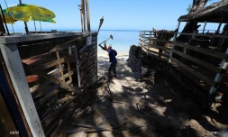Manifestation contre les paillotes de plage KURR