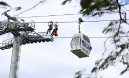 exercice évacuation téléphérique papang