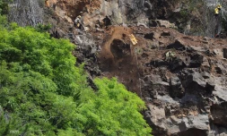 Purges après éboulement 