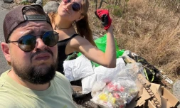 En voyage à La Réunion, "Hugo et Nono" lancent un appel sur leurs réseaux pour nettoyer l'île des déchets