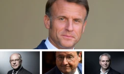 Le président de la région des Hauts-de-France, Xavier Bertrand, pose lors d'une séance photo à Paris, le 1er juillet 2021