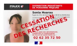 Disparition : Sonia Hoarau retrouvée saine et sauve 
