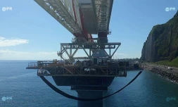 Vendredi 15 mars 2019 - Pose de la dernière pile de la Nouvelle route du littoral
