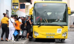 controle gendarmerie à la gare routière de saint-paul