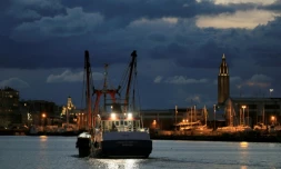 Le chalutier britannique Cornelis quitte Le Havre le 3 novembre 2021