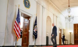 Le président américain Joe Biden le 1er juillet 2024 à la Maison Blanche