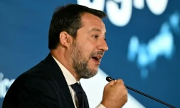 Le vice-président du gouvernement italien, Matteo Salvini, le 30 septembre 2025 à Milan