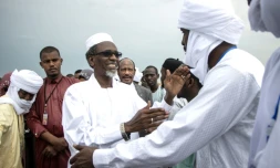 Timan Erdimi à son arrivée à l'aéroport de N'Djamena, le 18 août 2022