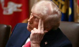 Le président américain Donald Trump pendant un conseil des ministres le 2 décembre 2025 à la Maison Blanche