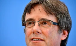 L'ancien président indépendantiste de Catalogne Carles Puigdemont à Berlin le 25 juillet 2018