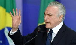 Le président brésilien Michel Temer à Brasilia, le 1er août 2017