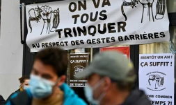 Manifestation pour la réouverture des bars et restaurants à Rennes, le 13 mars 2021