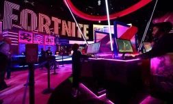 Le stand Fortnite au salon E3 Ă Los Angeles, en juin