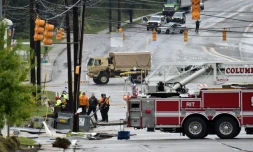 Des équipes de secours à Columbia après des inondations record en Caroline du Sud, le 5 octobre 2015