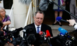 Le ministre de la cohésion des territoires Richard Ferrand, le 29 mai 2017 à Deauville (Calvados)