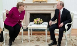 Le 11 janvier 2020, Angela Merkel reçue au Kremlin à Moscou par Vladimir Poutine
