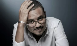 David Diop pose pour l'AFP le 20 septembre 2018