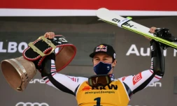 Alexis Pinturault vainqueur du slalom géant d'Adelboden, le 8 janvier 2021