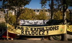 Manifestation contre les expulsions le 1er novembre 205 à Paris 