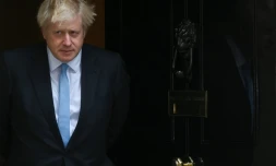 Le Premier ministre britannique Boris Johnson devant sa résidence de 10 Downing Street à Londres le 5 septembre 2019