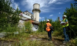 Une usine désaffectée à Besançon (Doubs) en juillet 2017