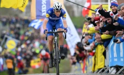 Le Néerlandais Niki Terpstra (Quick Step) lors de la 102e édition du Tour des Flandres, le 1er avril 2018 à Audenarde