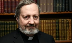 Mgr Pascal Gollnisch, directeur général de l'Oeuvre d'Orient, le 5 mars 2015 à Paris