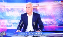 Le sélectionneur de l'équipe de France Didier Deschamps annonce la liste des Bleus retenus pour l'Euro-2024, le 16 mai 2024 sur TF1 à Paris