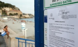 Un arrêté municipal interdisant le port du burkini sur une plage de Nice, le 19 août 2016