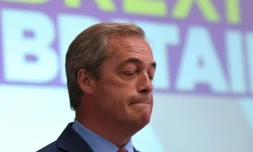 Qui va succĂ©der Ă Nigel Farage, ici le 4 juillet 2016 Ă Londres, Ă la tĂȘte du parti europhope Ukip ?