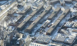 La prison new-yorkaise de Rikers Island, photographiée le 5 janvier 2018
