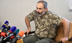 L'opposant arménien Nikol Pachinian à Erevan le 27 avril 2018