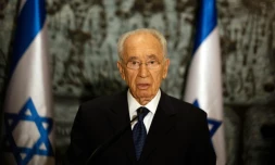 L'ancien président israélien Shimon Peres, le 11 janvier 2014 à Jérusalem