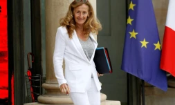 Nicole Belloubet, ministre de la Justice, le 28 juin 2017 sur le perron de l'Elysée