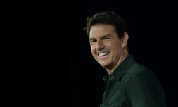 Tom Cruise le 18 juillet 2019 à San Diego (Californie) pour faire la promotion de "Top Gun: Maverick", suite du film à succès sorti en 1986