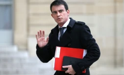 Le Premier ministre Manuel Valls à son arrivée au Conseil de défense à l'Elysée le 19 mars 2016