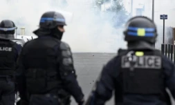 Des CRS dans le quartier du Breil à Nantes, le 4 juillet 2018