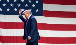 Donald Trump dans l'Iowa le 28 juillet 2023