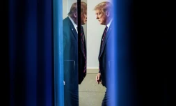 Donald Trump, alors président américain, à la Maison Blanche le 30 juillet 2020