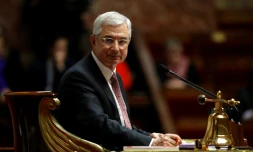 Le président de l'Assemblée nationale Claude Bartolone à Paris, le 22 février 2017