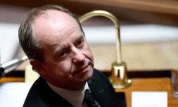 Le ministre de la Justice à l'Assemblée Nationale, le 26 avril 2016 à Paris