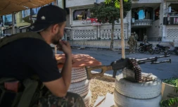 Les forces gouvernementales syriennes déployées à Soueida, le 16 juillet 2025