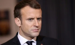 Le président français Emmanuel Macron, le 23 décembre 2017 à Niamey