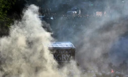 Heurts entre manifestants anti-G20 et policiers, le 6 juillet 2017 à Hambourg, en Allemagne