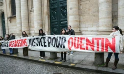 Rassemblement à Paris le 15 février 2026 pour demander "justice pour Quentin", décédé à Lyon après une agression mortelle 