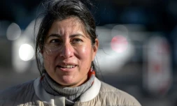 La docteure Janet Diaz de l'OMS lors d'un entretien avec l'AFP, Ă GenĂšve le 29 janvier 2021