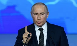 Le président russe Vladimir Poutine lors d'un discours à Moscou, le
8 décembre 2018