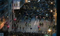 The announcement late Tuesday that 44 protesters had been charged with rioting - an offence that carries a jail term of up to 10 years - triggered another round of clashes between police and protesters