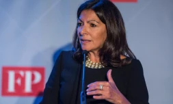 La maire socialiste de Paris Anne Hidalgo à Washington le 17 novembre 2016