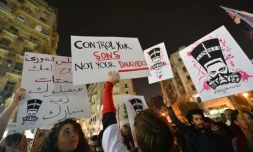 Rassemblement contre le harcèlement sexuel en Egypte, le 12 février 2013 au Caire